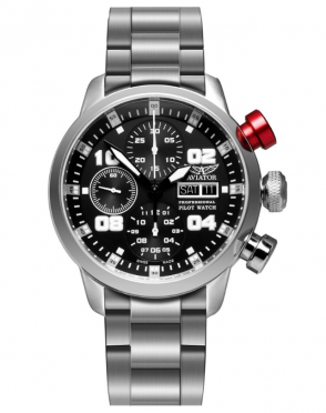 pnske leteck hodinky AVIATOR model Professional P.4.06.0.016 s automatickm nahom a chronografom