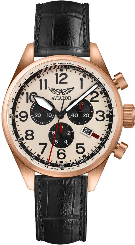 pánske hodinky AVIATOR model Airacobra P45 Chrono V.2.25.2.173.4