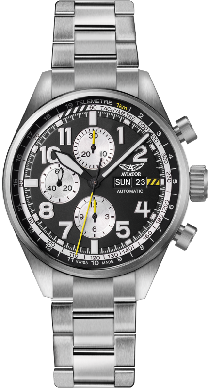 pánske hodinky AVIATOR model Airacobra P45 Chrono Auto V.4.26.0.175.5